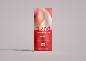 Advertising Stand Roll Up Mockup