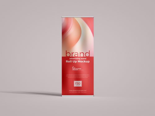 Advertising Stand Roll Up Mockup
