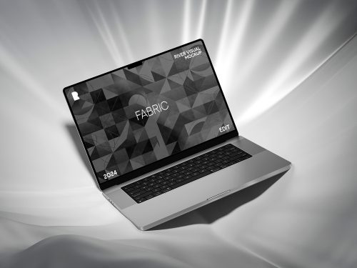 Fabric Macbook Pro 16 Free Mockup