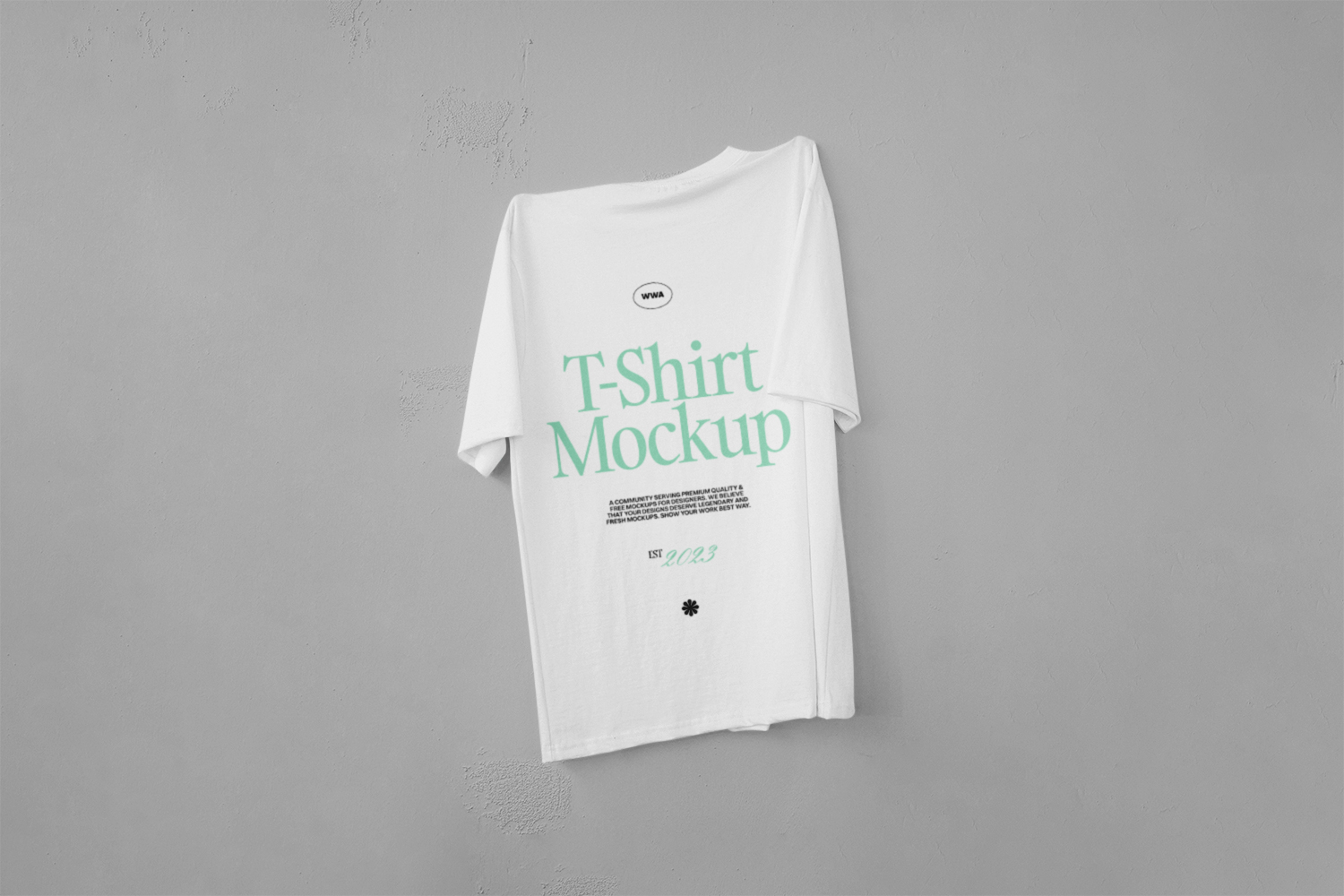 Hanging T-Shirt Free Mockup