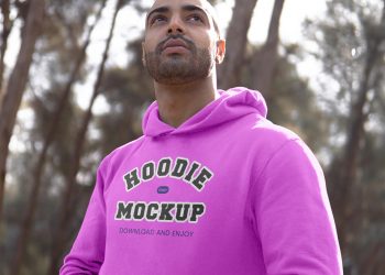 Hoodie Between Woods Free Mockup