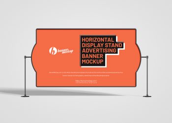Horizontal Advertising Banner Free Mockup