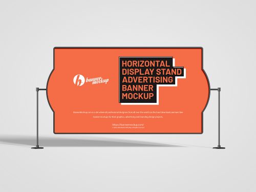 Horizontal Advertising Banner Free Mockup