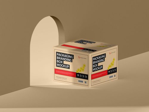 Packaging Branding Box Free Mockup