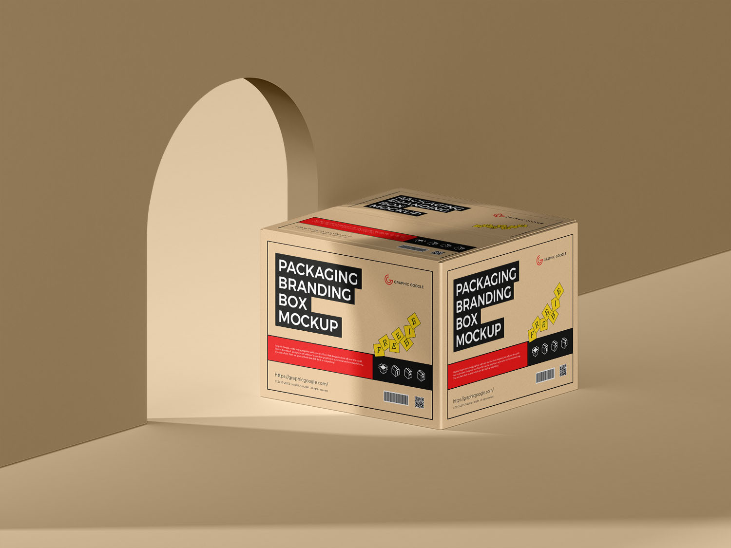 Packaging Branding Box Free Mockup