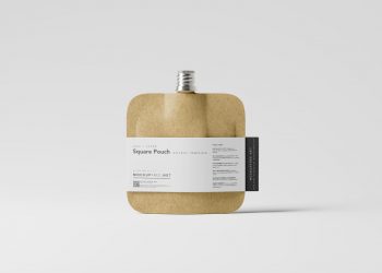Square Craft Paper Pouch Free Mockups