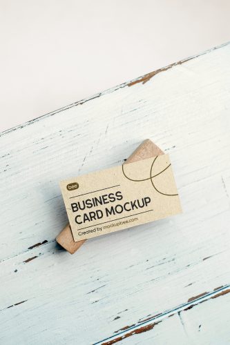 Eco Small Business Card Free Mockup