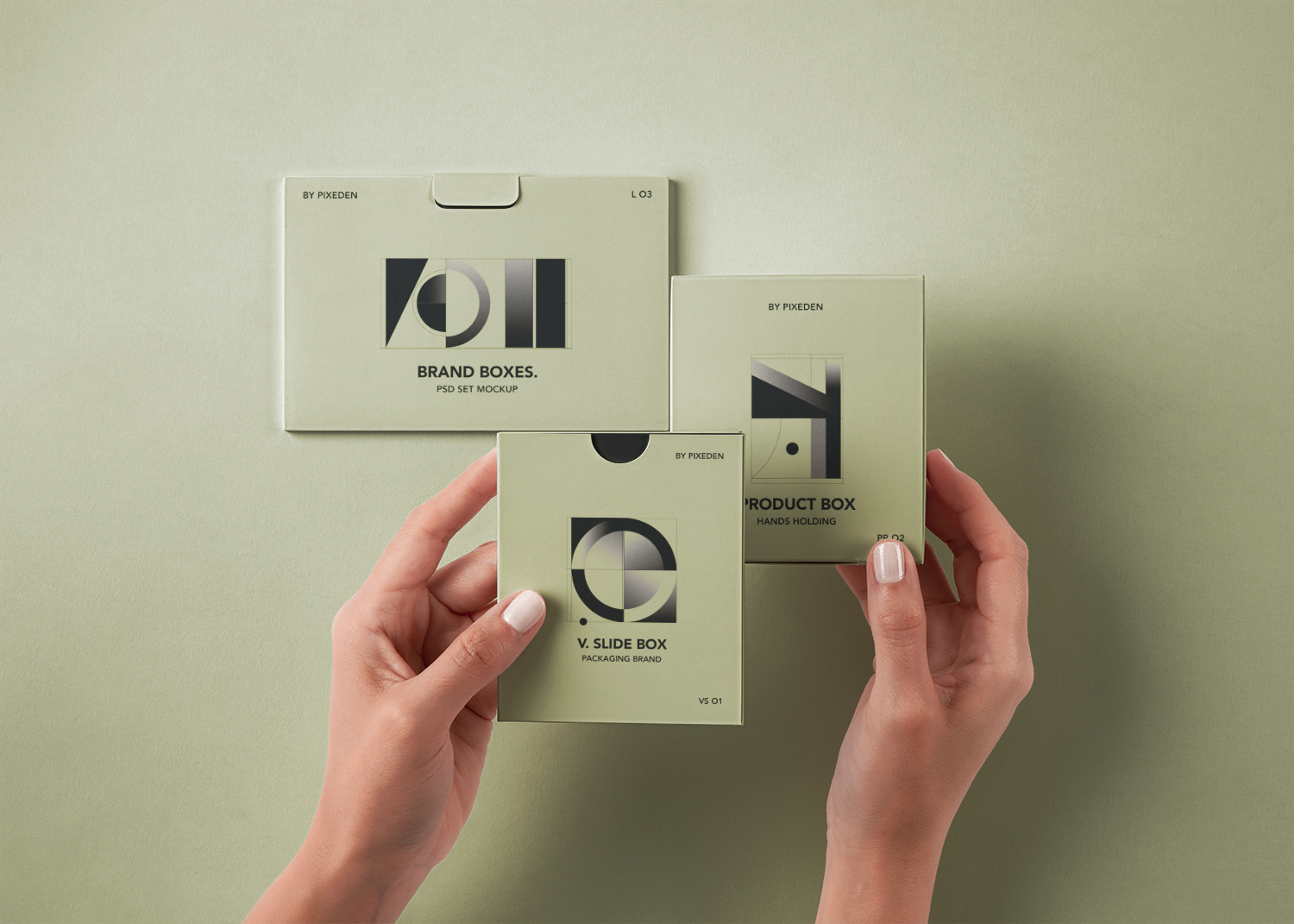 Hands Holding Product Boxes Free Mockup