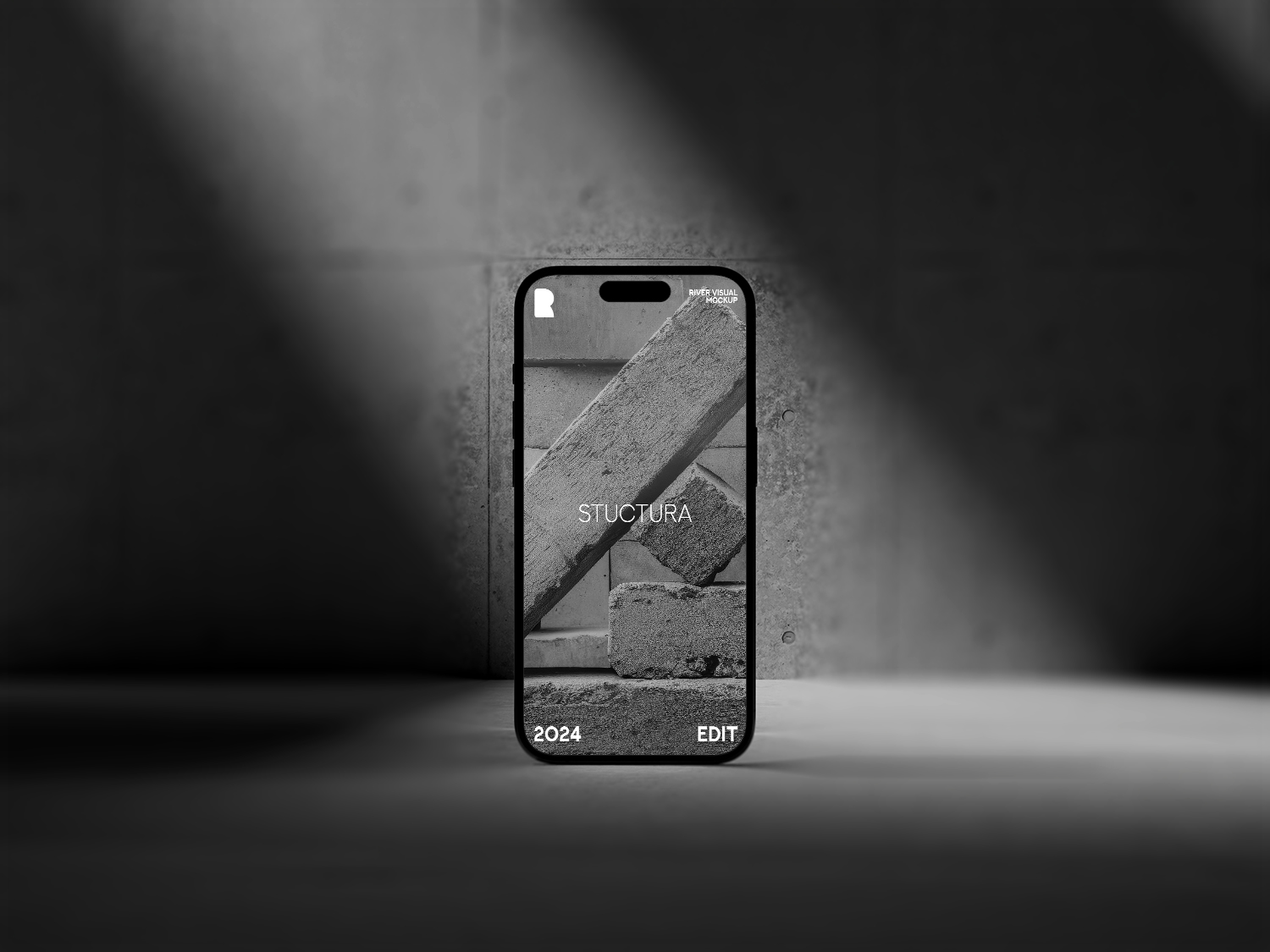 Stuctura iPhone 15 Pro Free Mockup