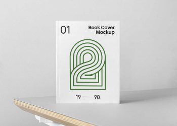 Free Book Cover PSD Mockup