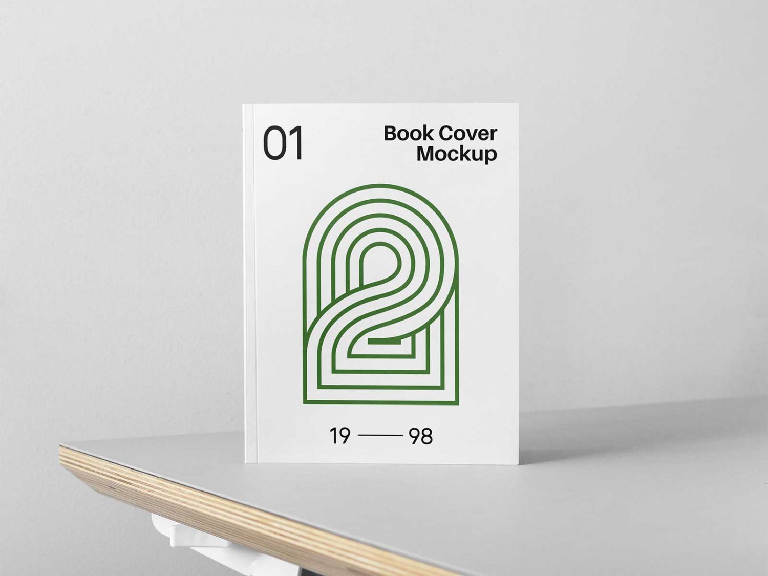Free Book Cover PSD Mockup