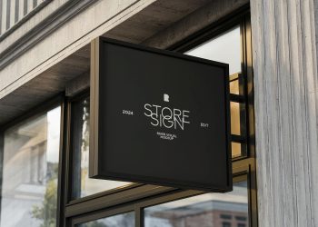 Store Sign Free Mockup