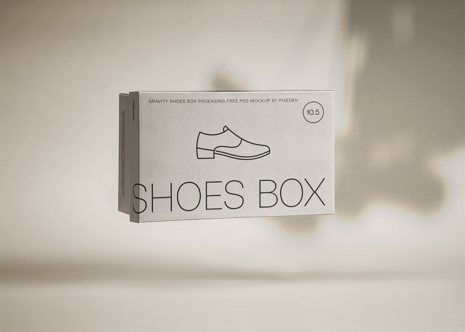 Gravity Packaging Shoe Box Free Mockup