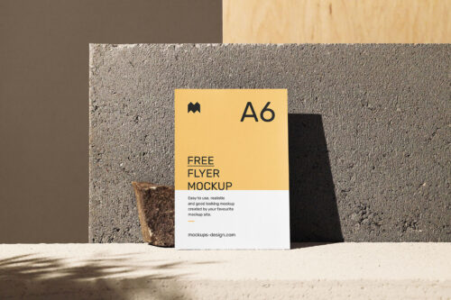 Single Flyer Mockup Scene