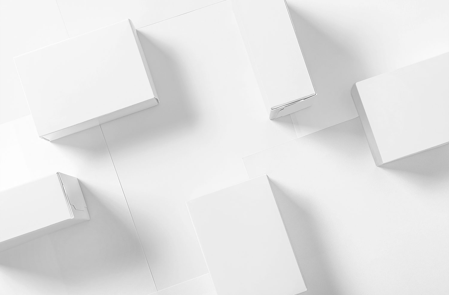 Small Box Packaging Mockup on Colorful Background