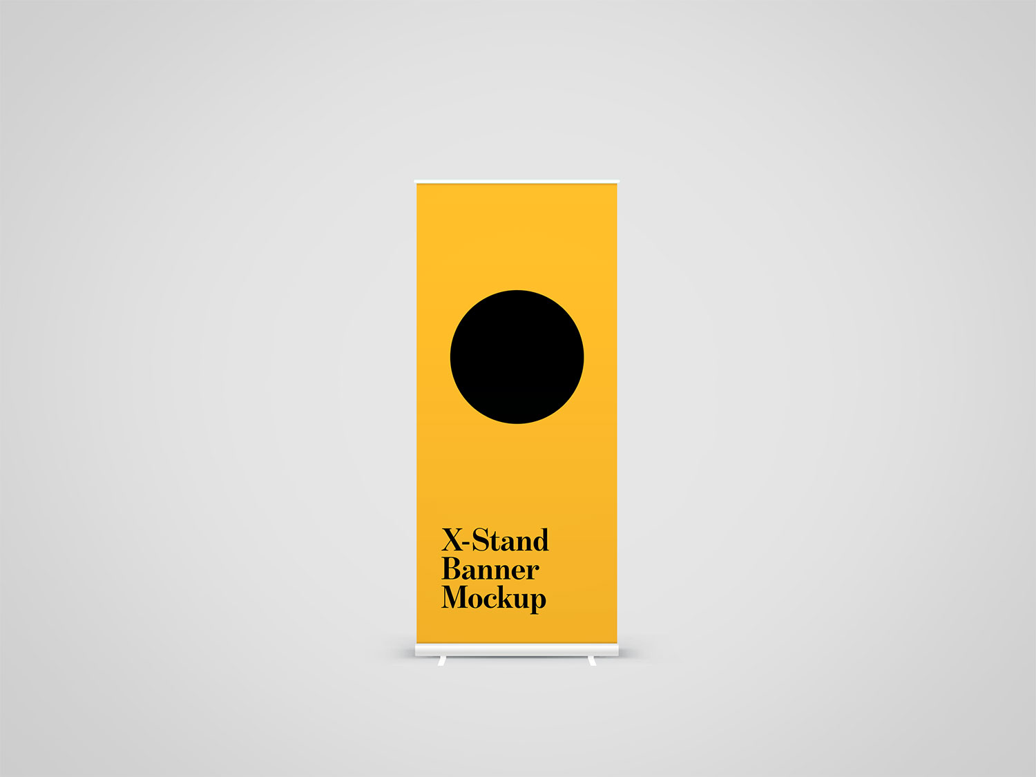 X-Stand Banner Mockup (Minimal Scene)