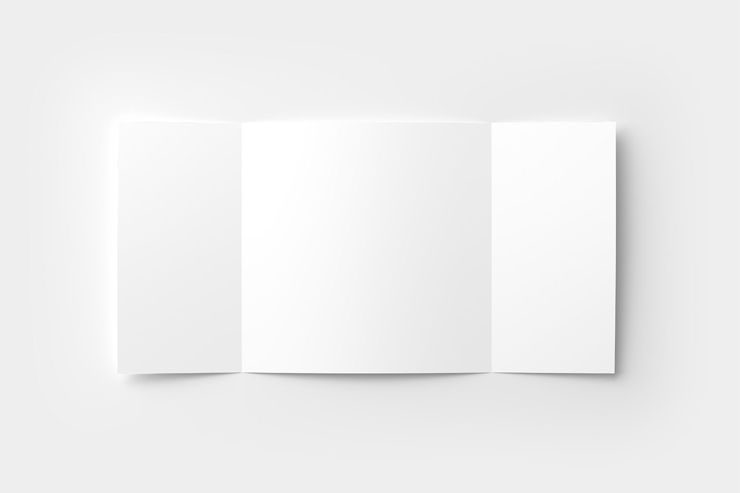 Gate Fold Brochure Three Mockups