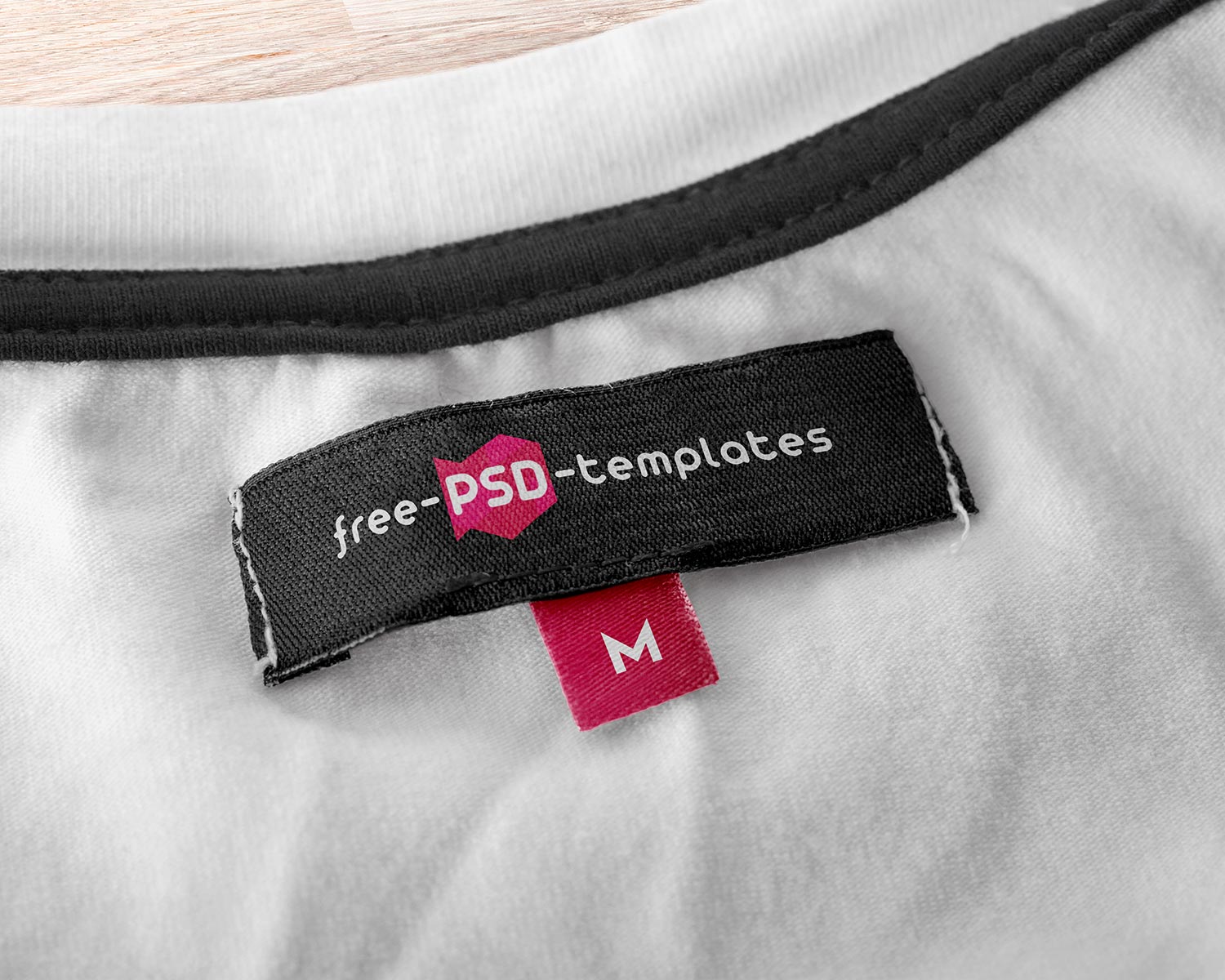 Realistic Cloth Tag Mockup – Close-Up Scene